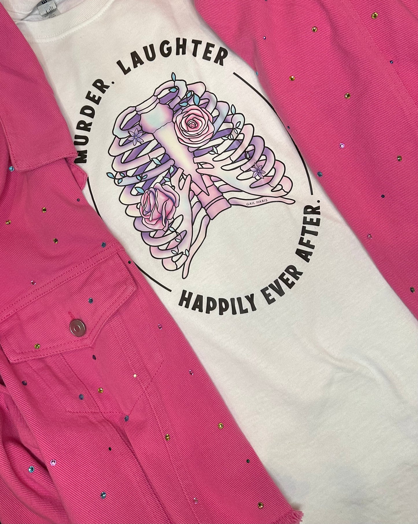 Murder. Laughter. Happily Ever After Tagline Tee