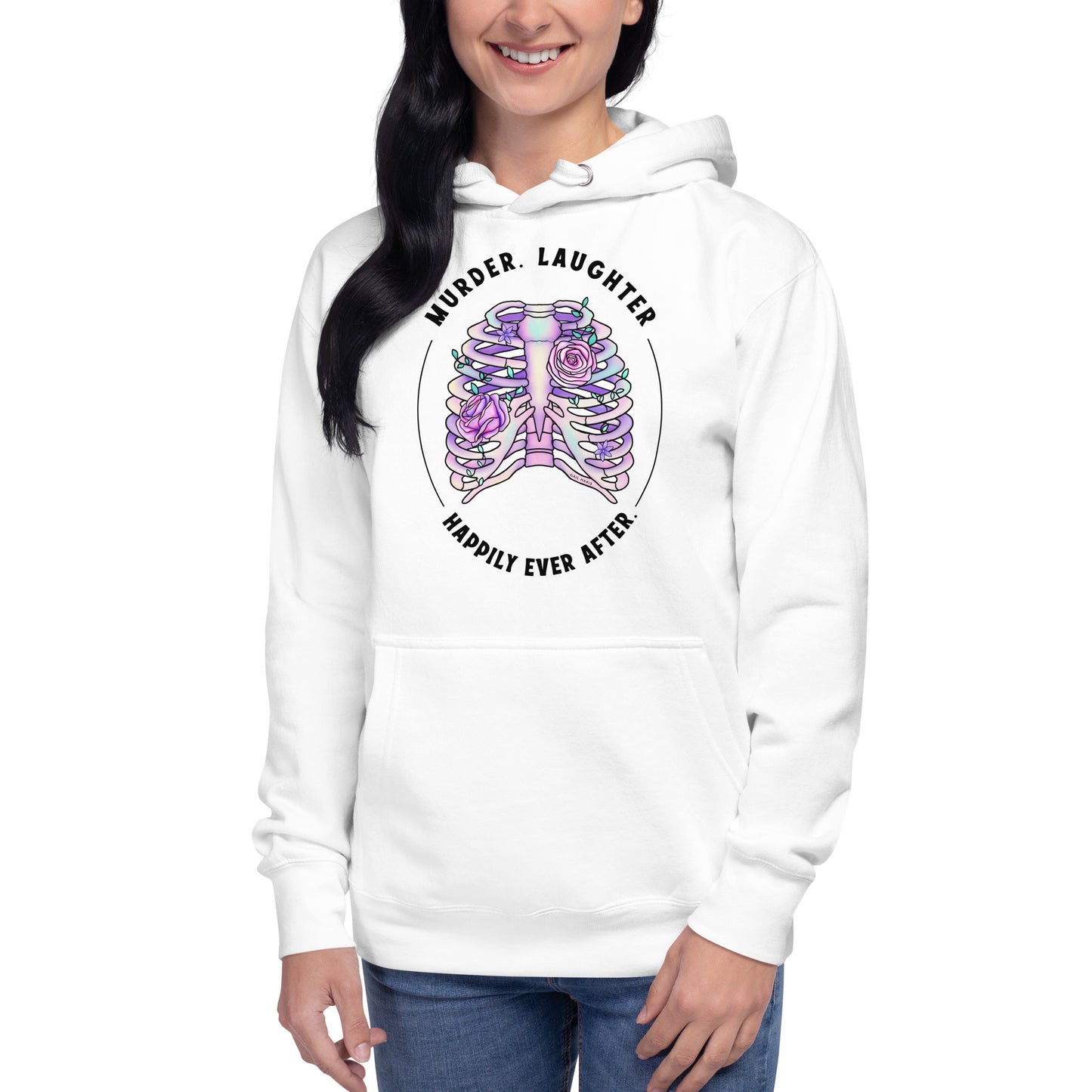 Gail Haris Tagline Ribcage Unisex Hoodie