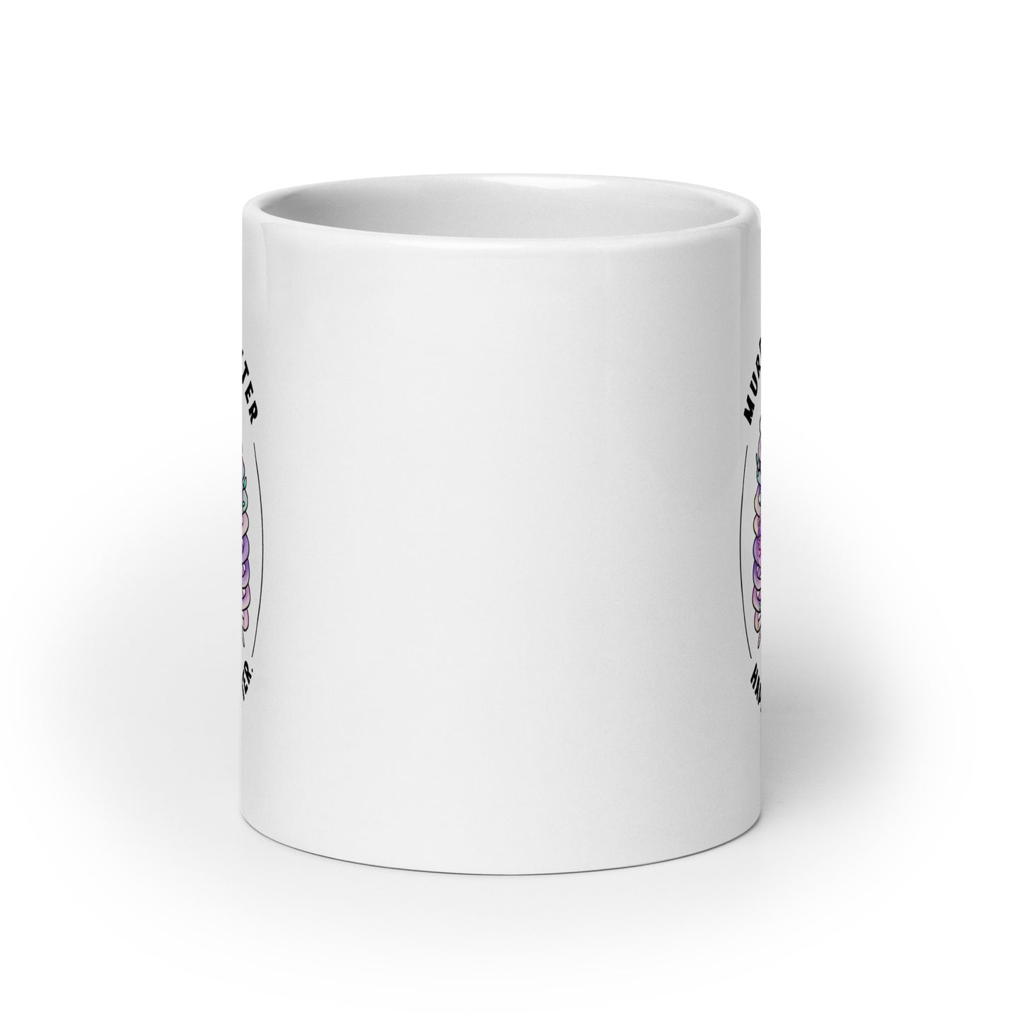 Gail Tagline Ribcage White glossy mug