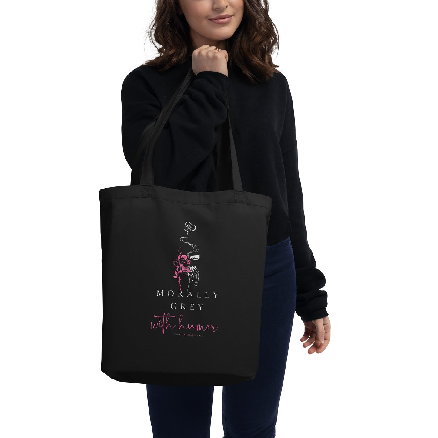 Gail Haris Morally Grey with Humor Tote