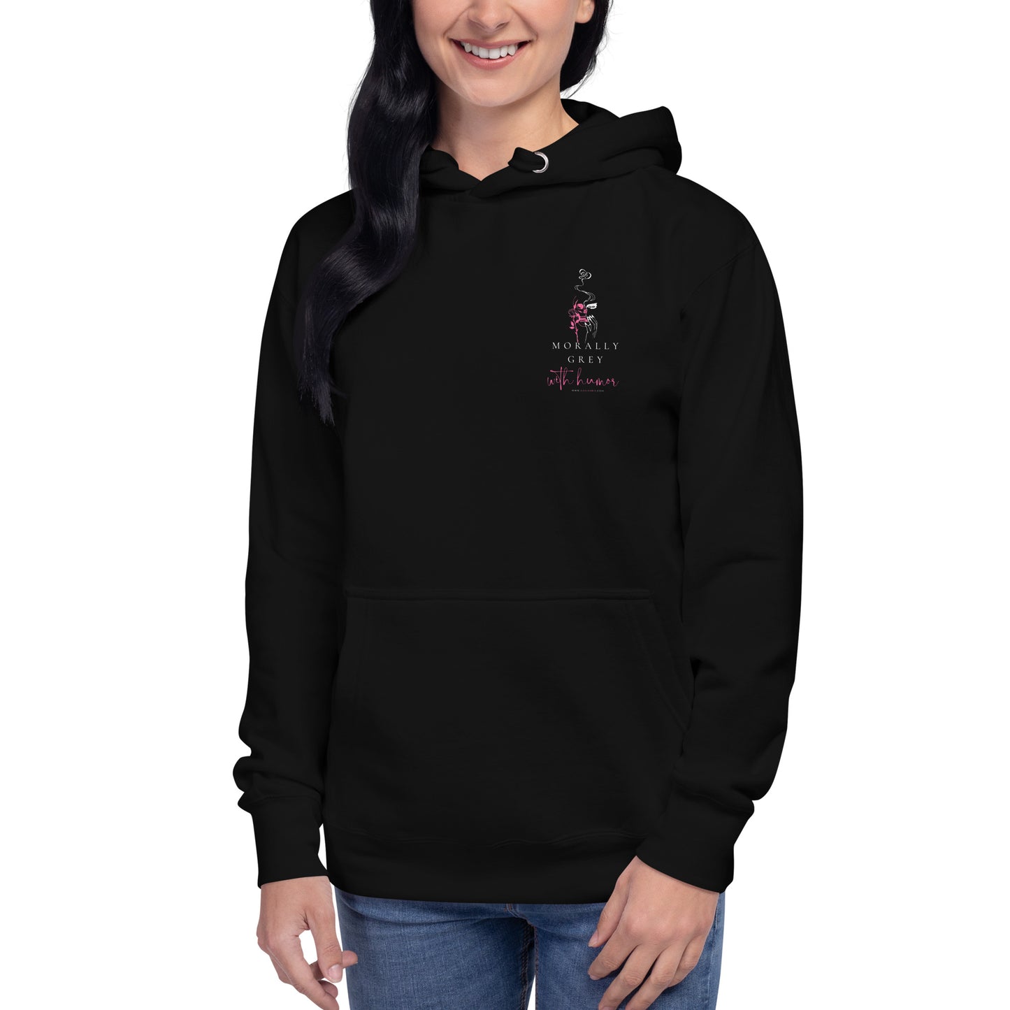 Morally Grey with Humor Unisex Hoodie