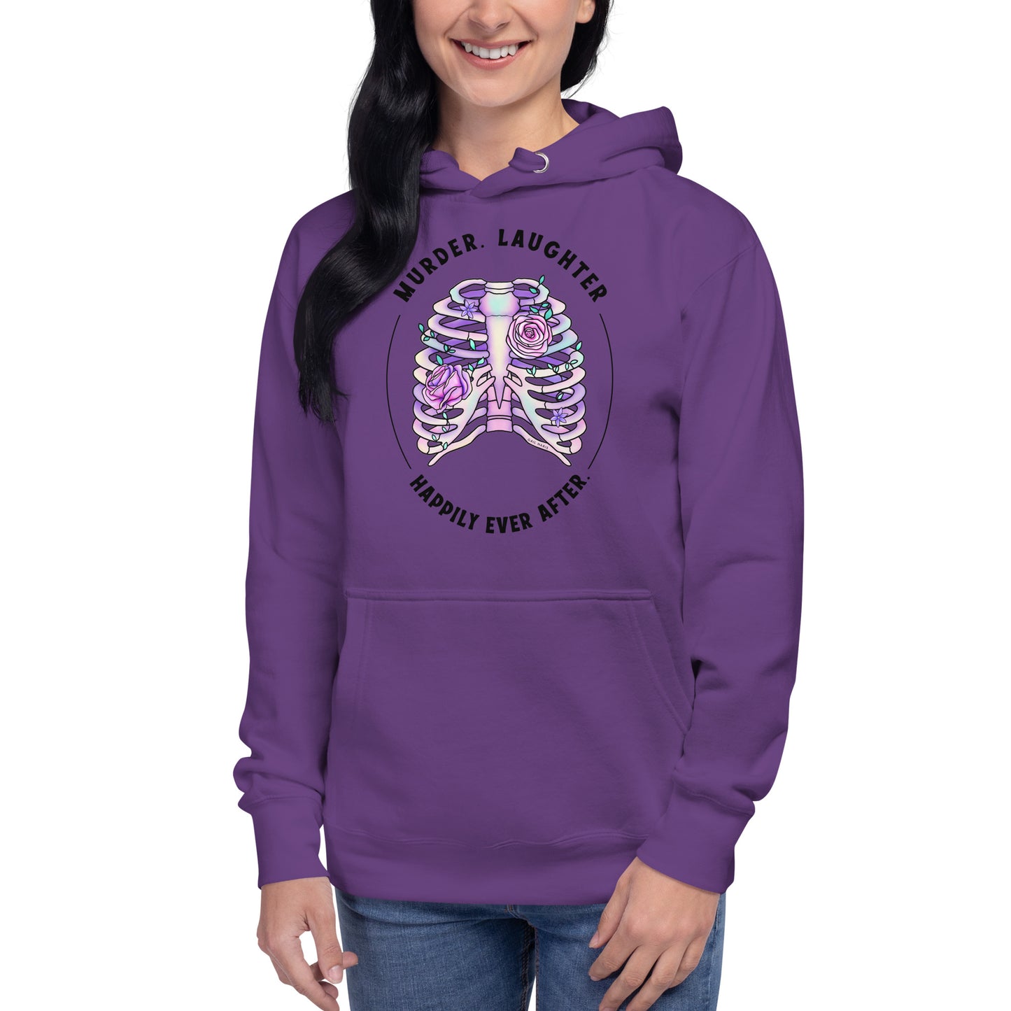 Gail Haris Tagline Ribcage Unisex Hoodie