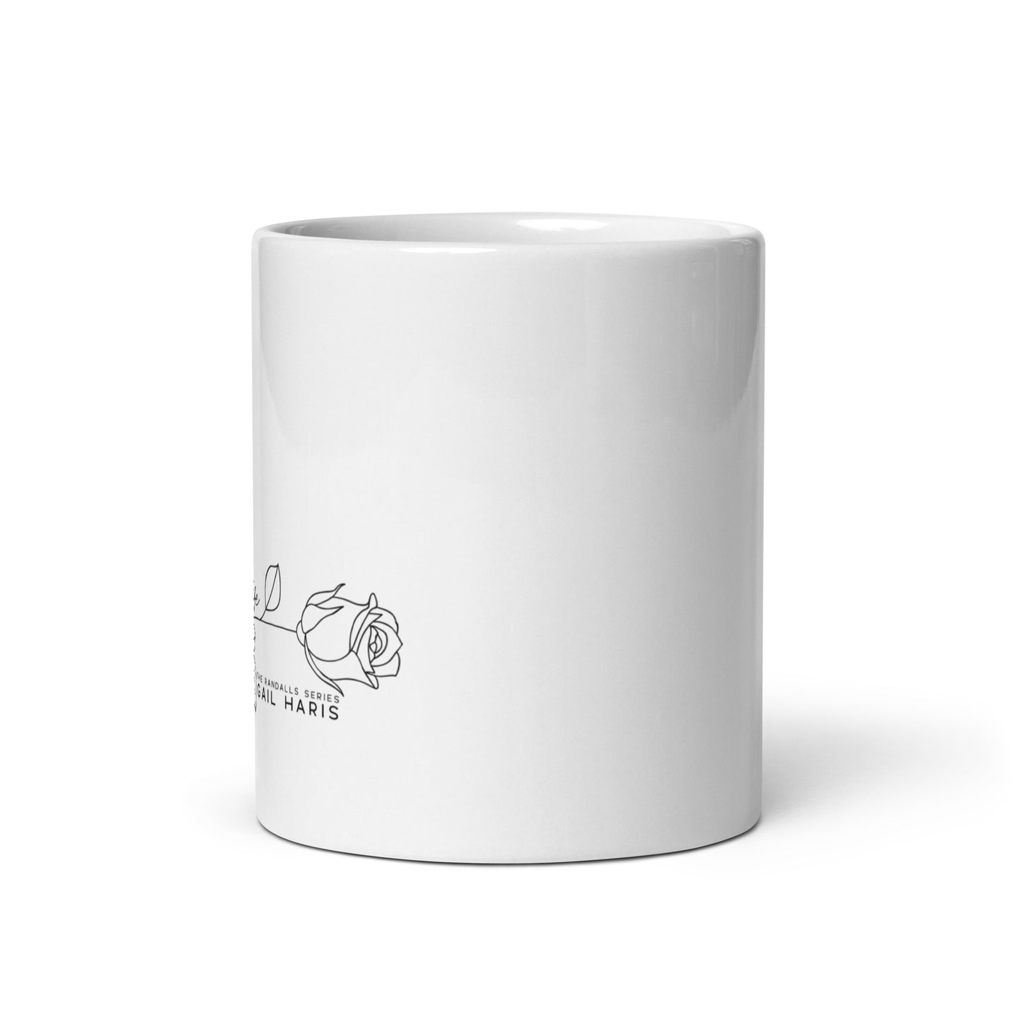 The Randall Series Rose White glossy mug