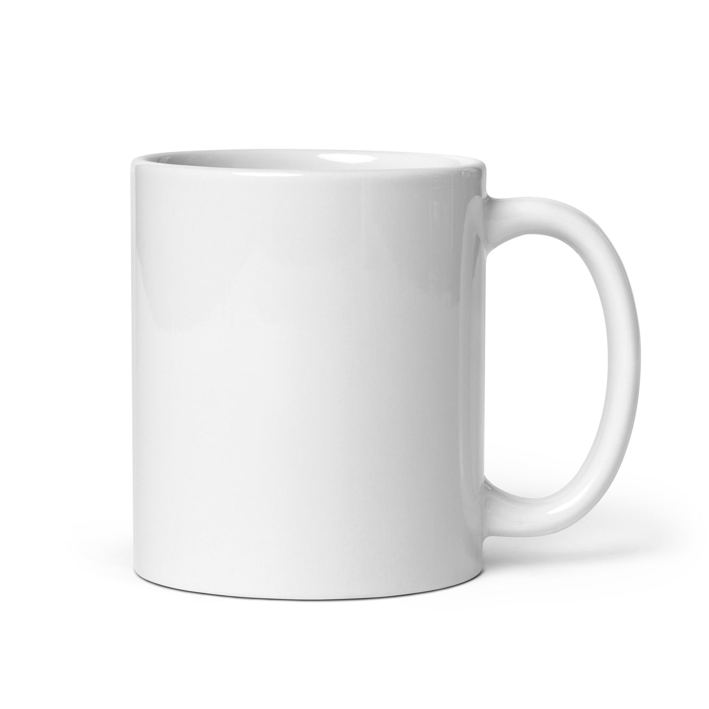 The Randall Series Rose White glossy mug