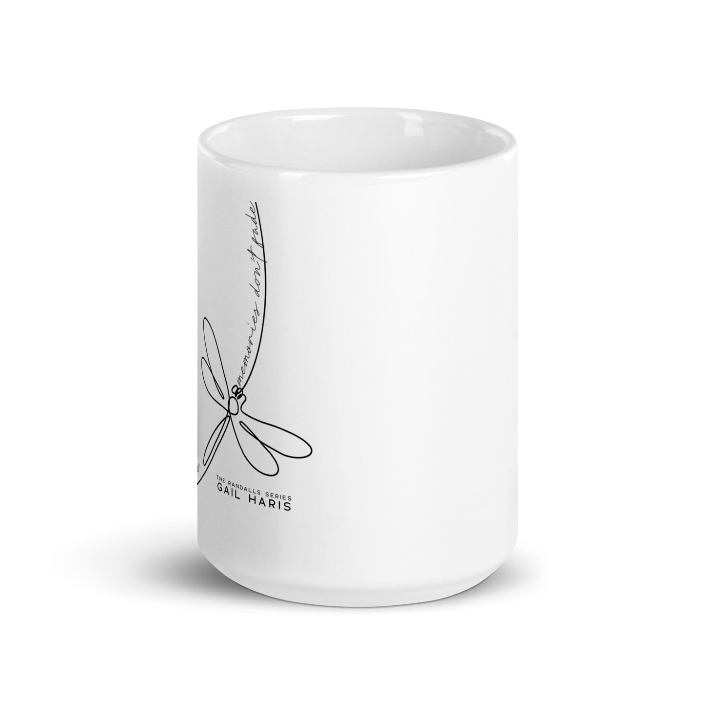 The Randall Series Dragonfly White glossy mug