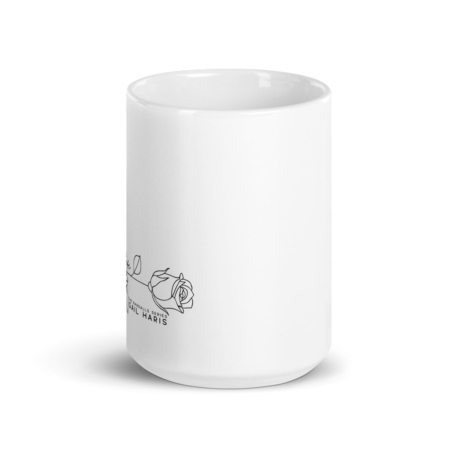 The Randall Series Rose White glossy mug