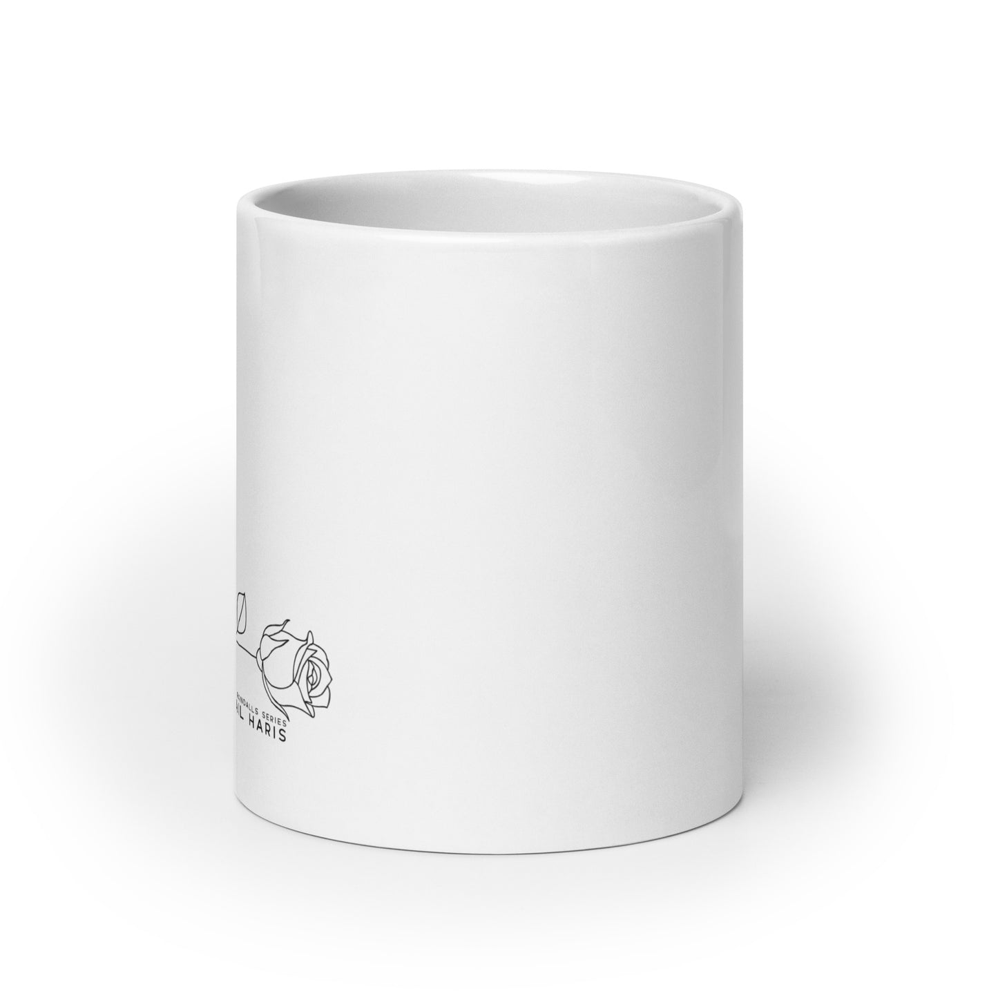 The Randall Series Rose White glossy mug